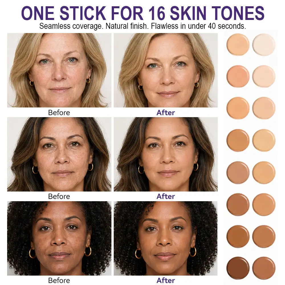 Tylsora® Korea 2 in 1 Color Changing Foundation Stick